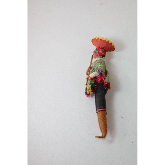 Vintage Mexican Doll Serape Souvenir Tourist 91461 - Picture 6 of 7